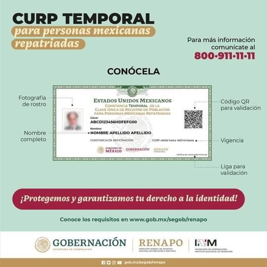 ¡ CURP Temporal !