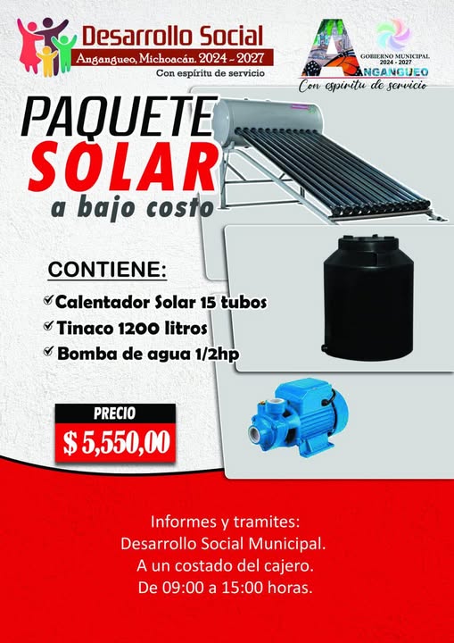 PAQUETE SOLAR A BAJO COSTO