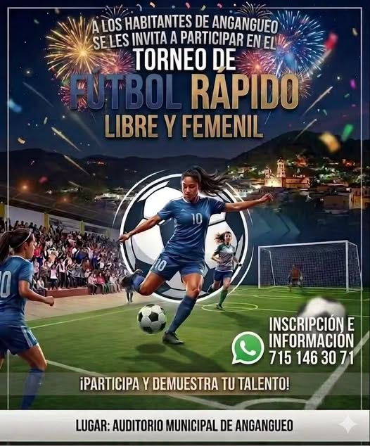 TORNEO DE FUTBOL FEMENIL 2026